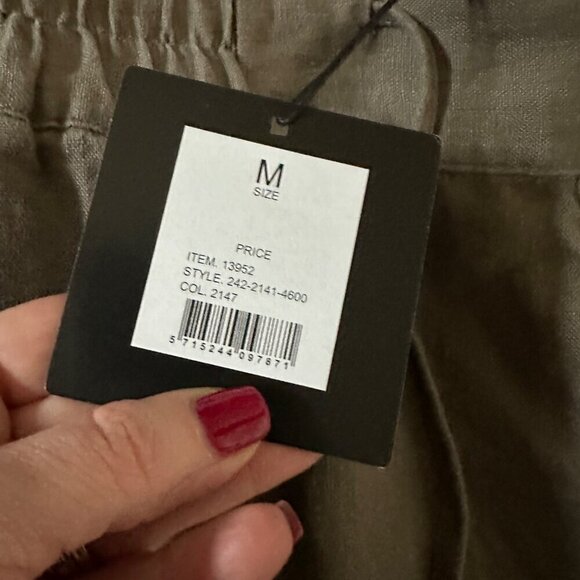 Bitte Kai Rand Lazy Linen Straight Pants Womens Size M Lagenlook Miniimalist NEW - Picture 7 of 10